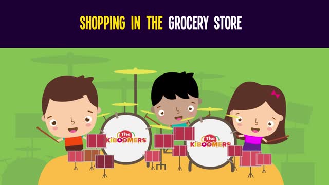 We're shopping in the grocery store.
